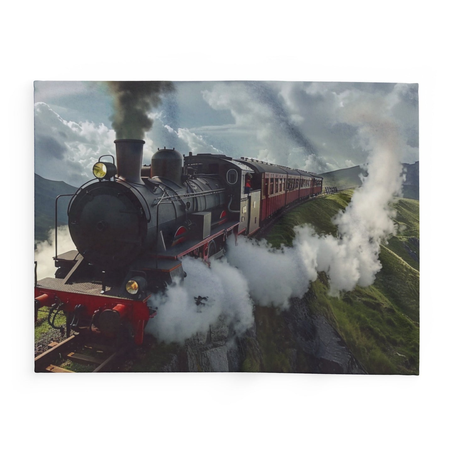 Steam Train #3 - Arctic Fleece Blanket - UK, USA