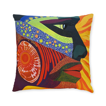 Traditional Aboriginal 3 - Square Pillow - UK