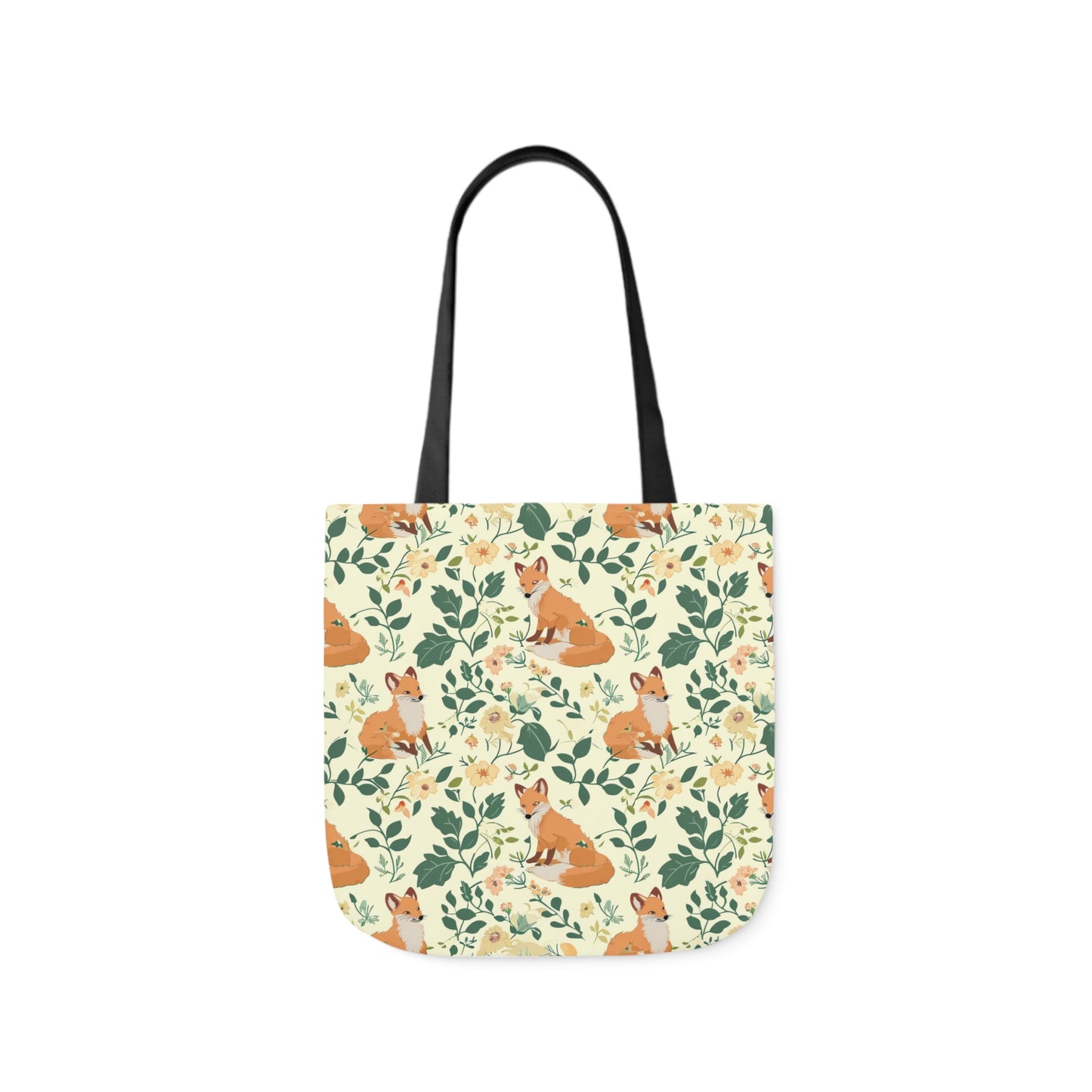 Fox Polyester Canvas Tote Bag (AOP)