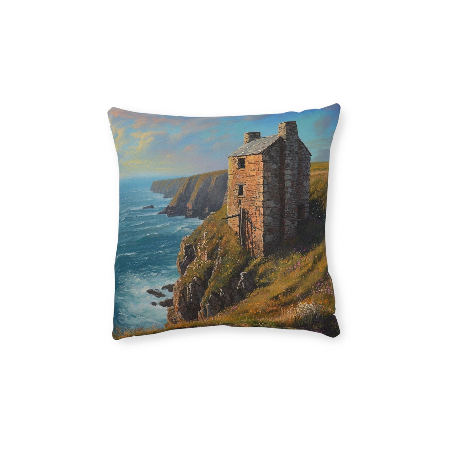 Cornwall - Engine House Cushion - UK