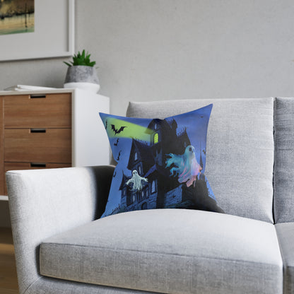 Haunted House - Square Pillow - UK