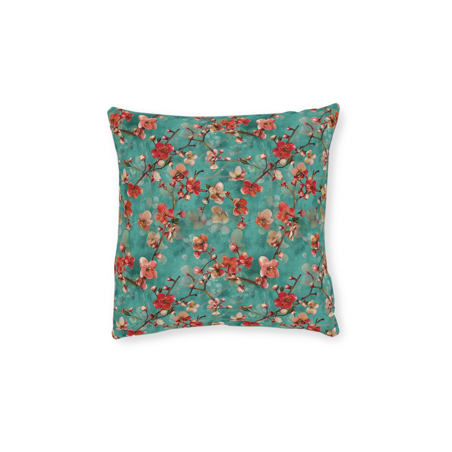 Turquoise Chinoiseries - Square Pillow - UK