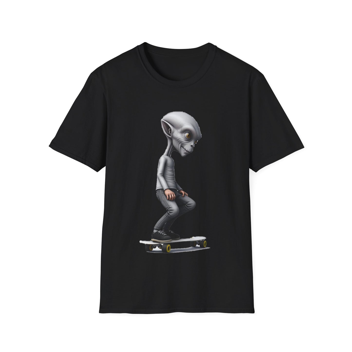 Alien Skater - Unisex Softstyle T-Shirt - UK