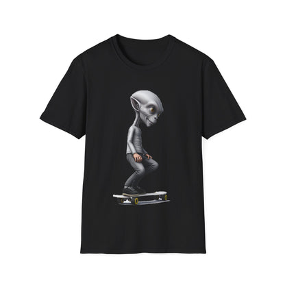 Alien Skater - Unisex Softstyle T-Shirt - UK