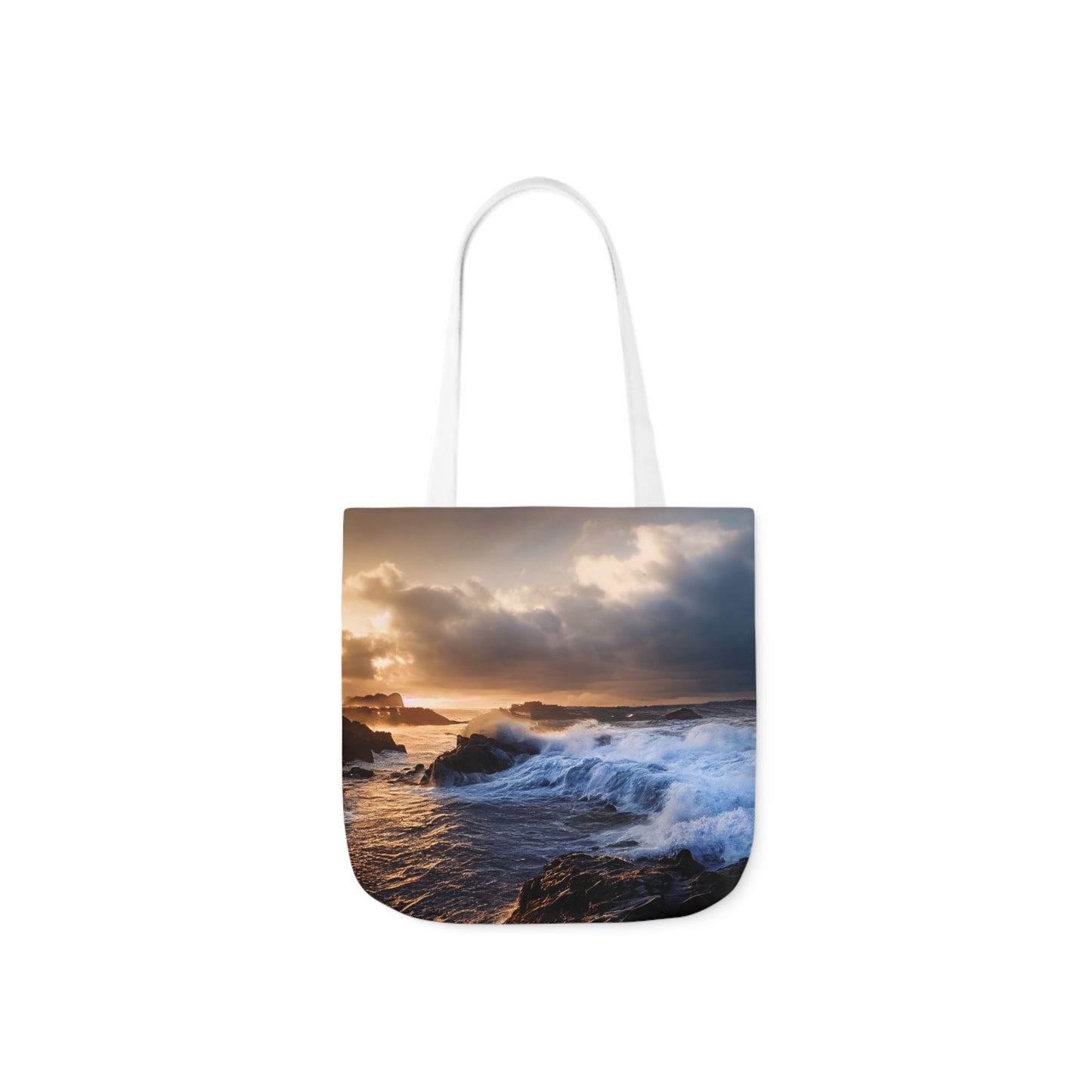 Seascape #4 - Polyester Canvas Tote Bag (AOP)