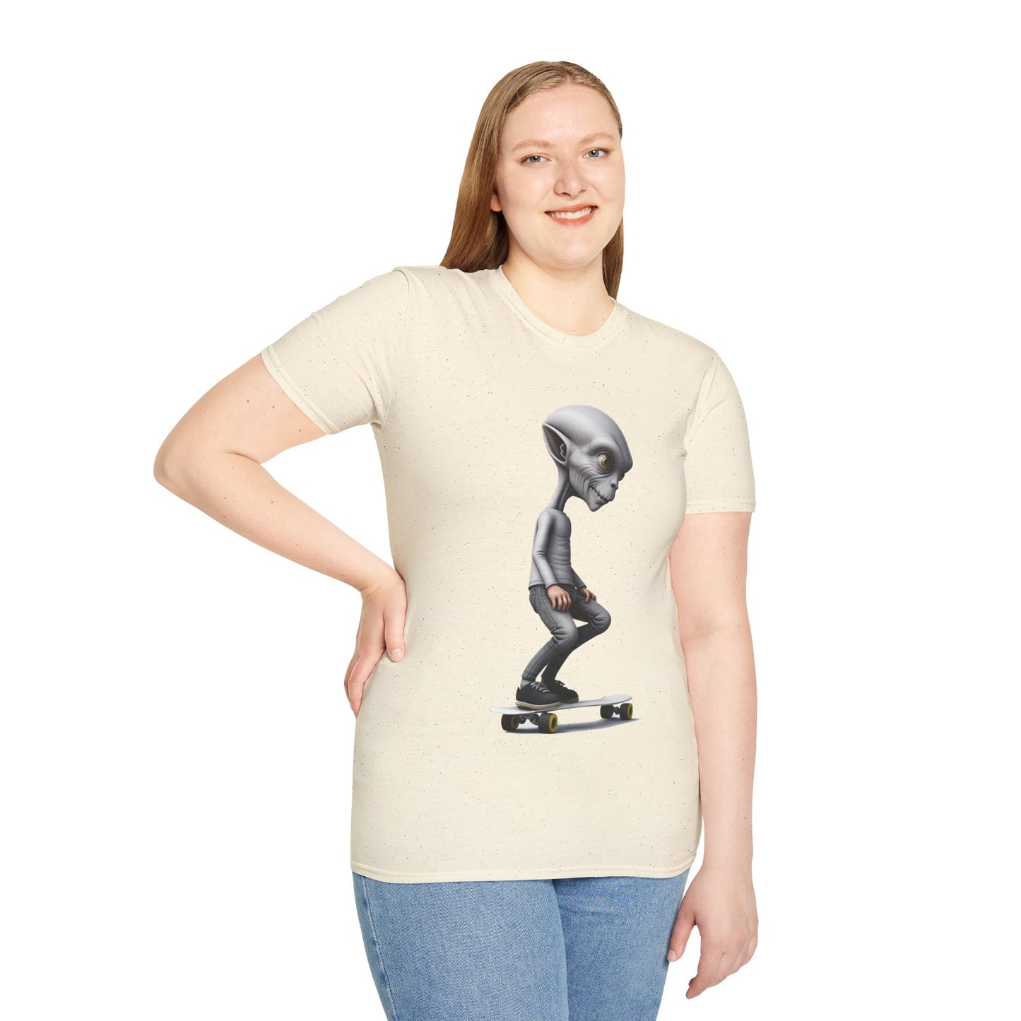 Alien Skater - Unisex Softstyle T-Shirt - UK