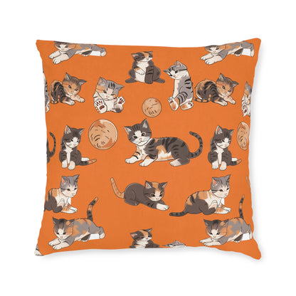 Kitten At Play - Square Pillow - UK