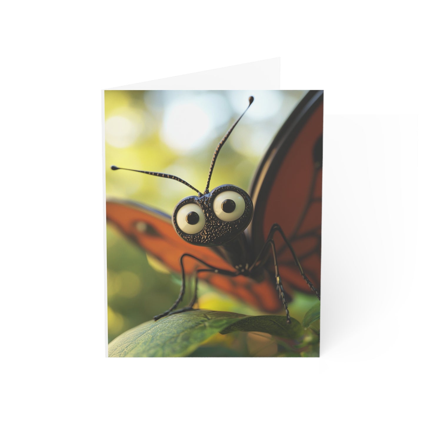 Staring Butterfly Greeting Cards - Set of 1, 10, 30, or 50pcs for All Occasions - USA