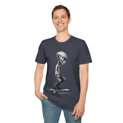 Alien Skater - Unisex Softstyle T-Shirt - UK
