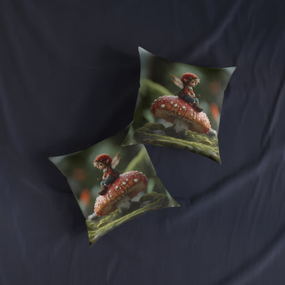 The Sad and Lonely Pixie - Square Pillow - UK