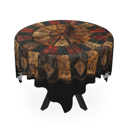 Rustic Wooden Roulette Effect 2 Tablecloth - Vintage Style for Dining & Celebrations USA