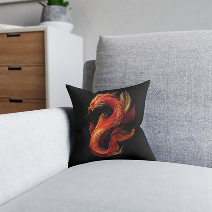 Chinese Lucky Dragon - Square Pillow UK