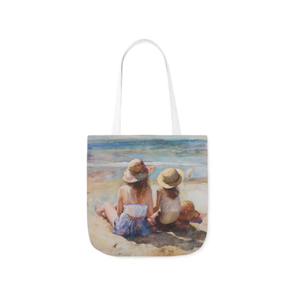 On The Beach - Polyester Canvas Tote Bag (AOP)