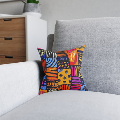 African 3 - Square Pillow - UK