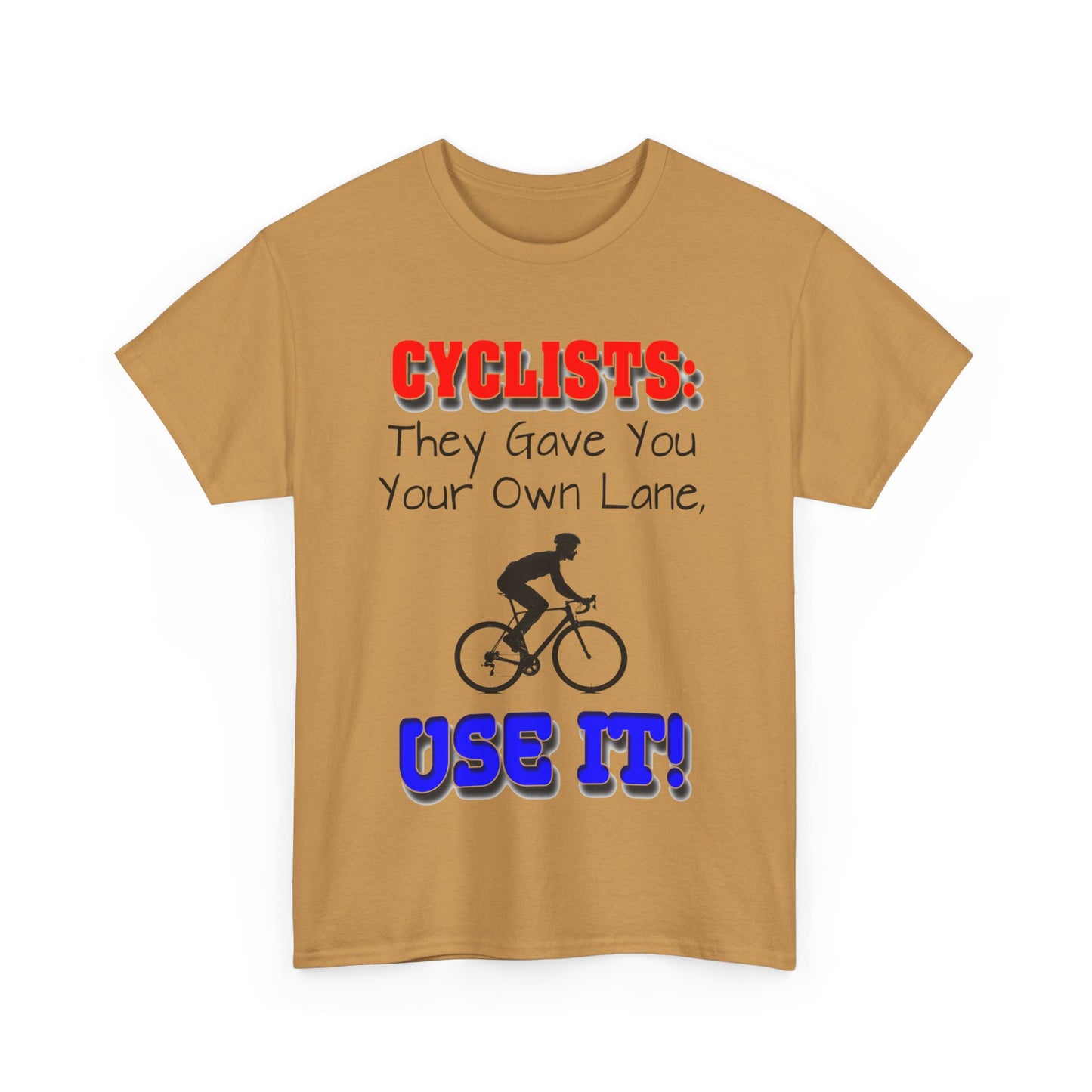 Cyclists 1 - Unisex Heavy Cotton Tee - UK
