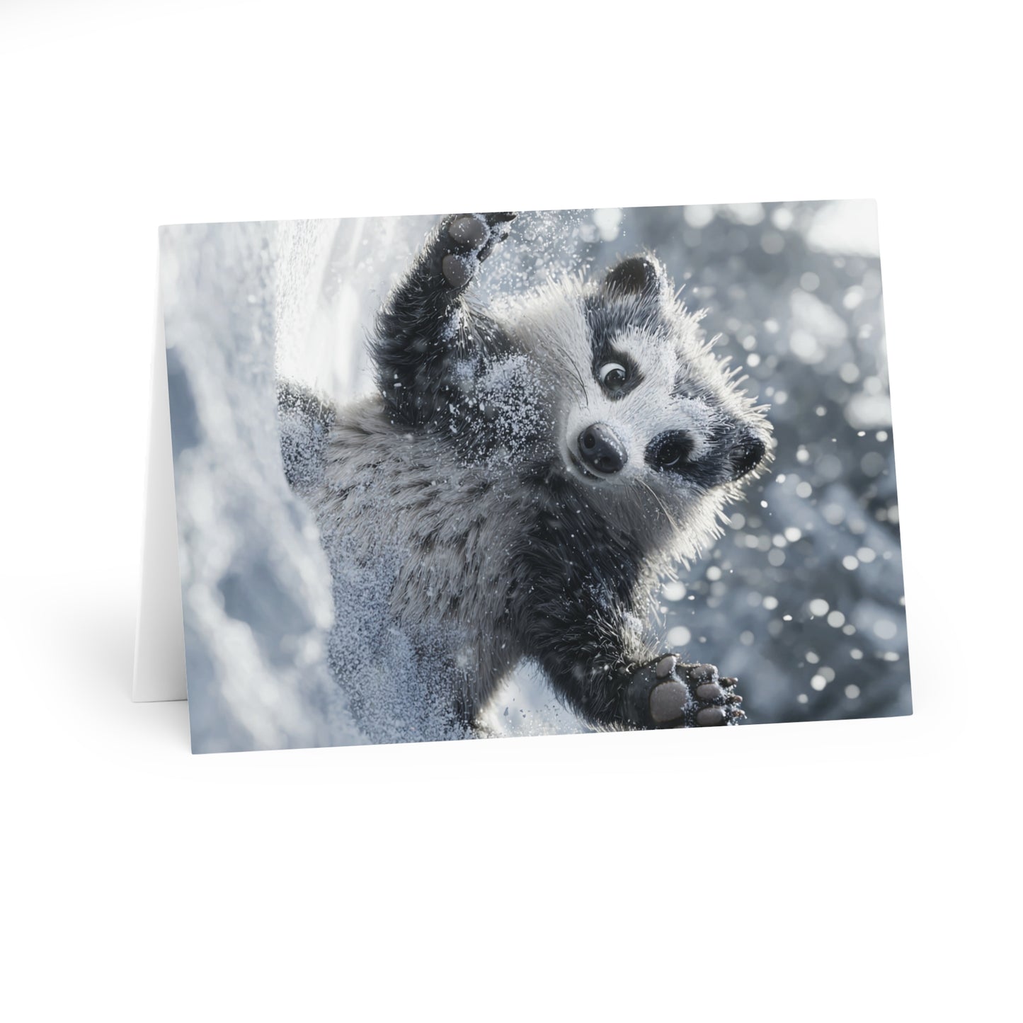 Badger in The Snow - Blank Card (5 Pack) UK