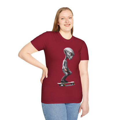 Alien Skater - Unisex Softstyle T-Shirt - UK