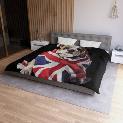 British Bulldog - Microfiber Duvet Cover USA and UK