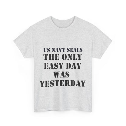 US Navy Seals Motivational Tee - Unisex Heavy Cotton Tee for Veterans and Supporters UK