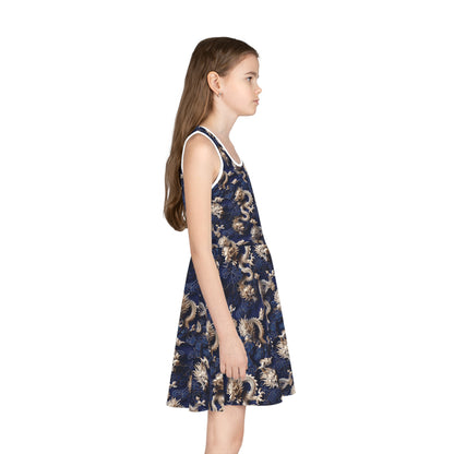 Blue Mandarin - Girls' Sleeveless Sundress - China Only