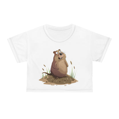 Gopher - Crop Tee (AOP) - USA