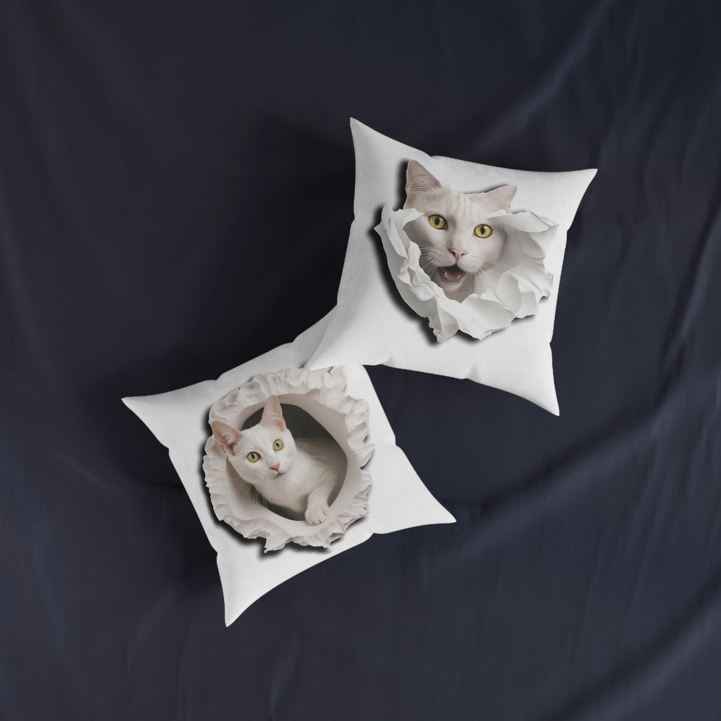 Cat 2 - Square Pillow - UK