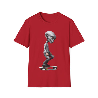 Alien Skater - Unisex Softstyle T-Shirt - UK
