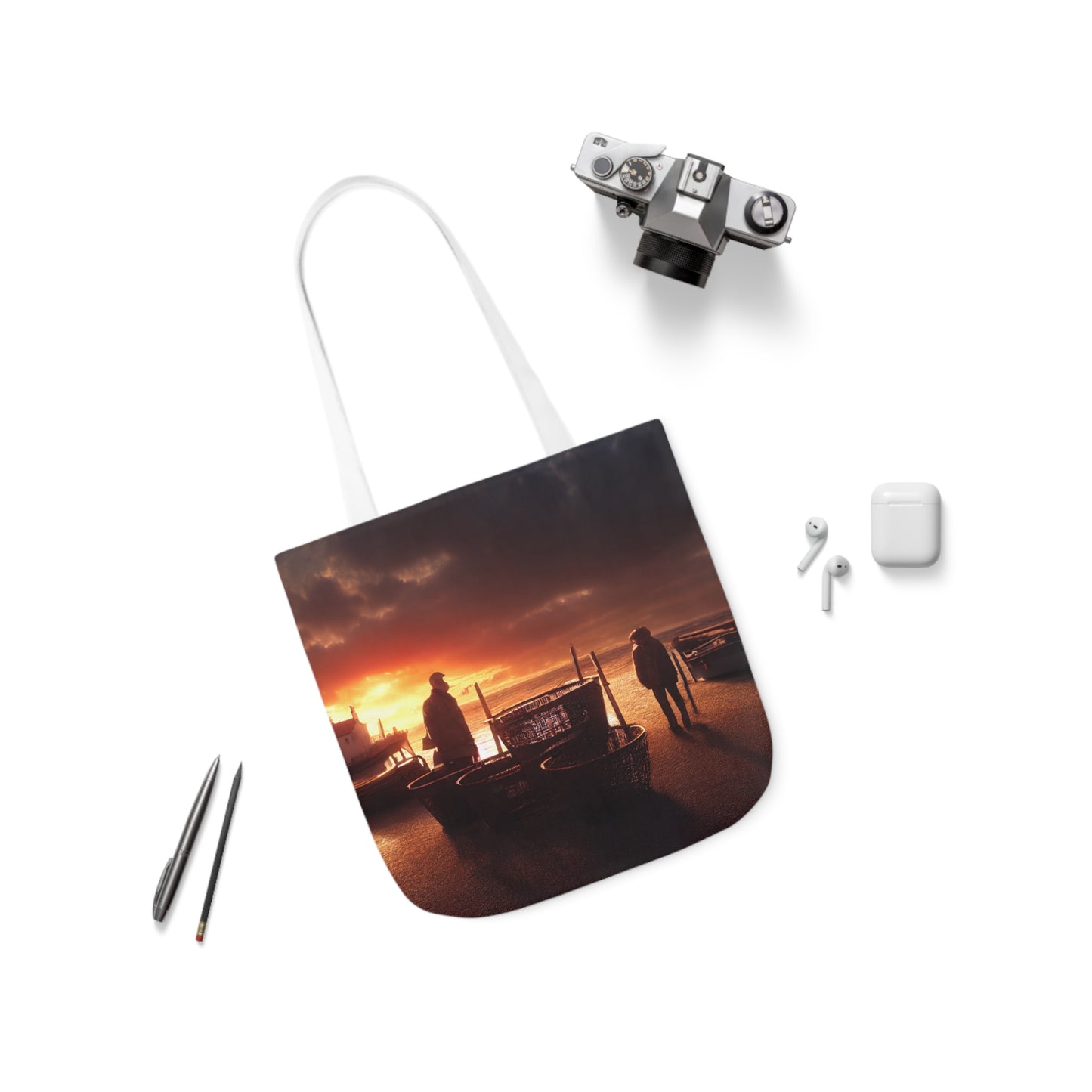 Seascape #6 - Polyester Canvas Tote Bag (AOP)
