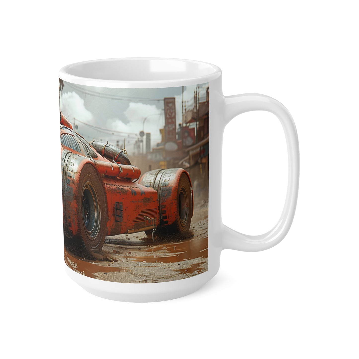 Futuristic Car 3 Ceramic Coffee Cups, 11oz, 15oz - UK