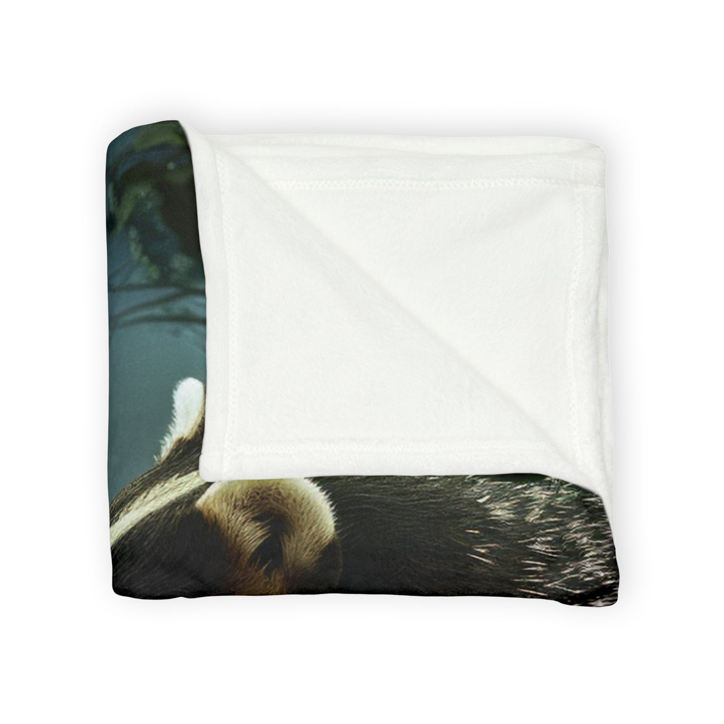 *Fox and Badger Blanket - Soft Polyester Blanket