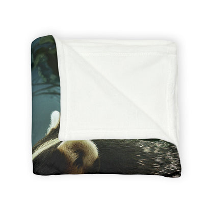 *Fox and Badger Blanket - Soft Polyester Blanket