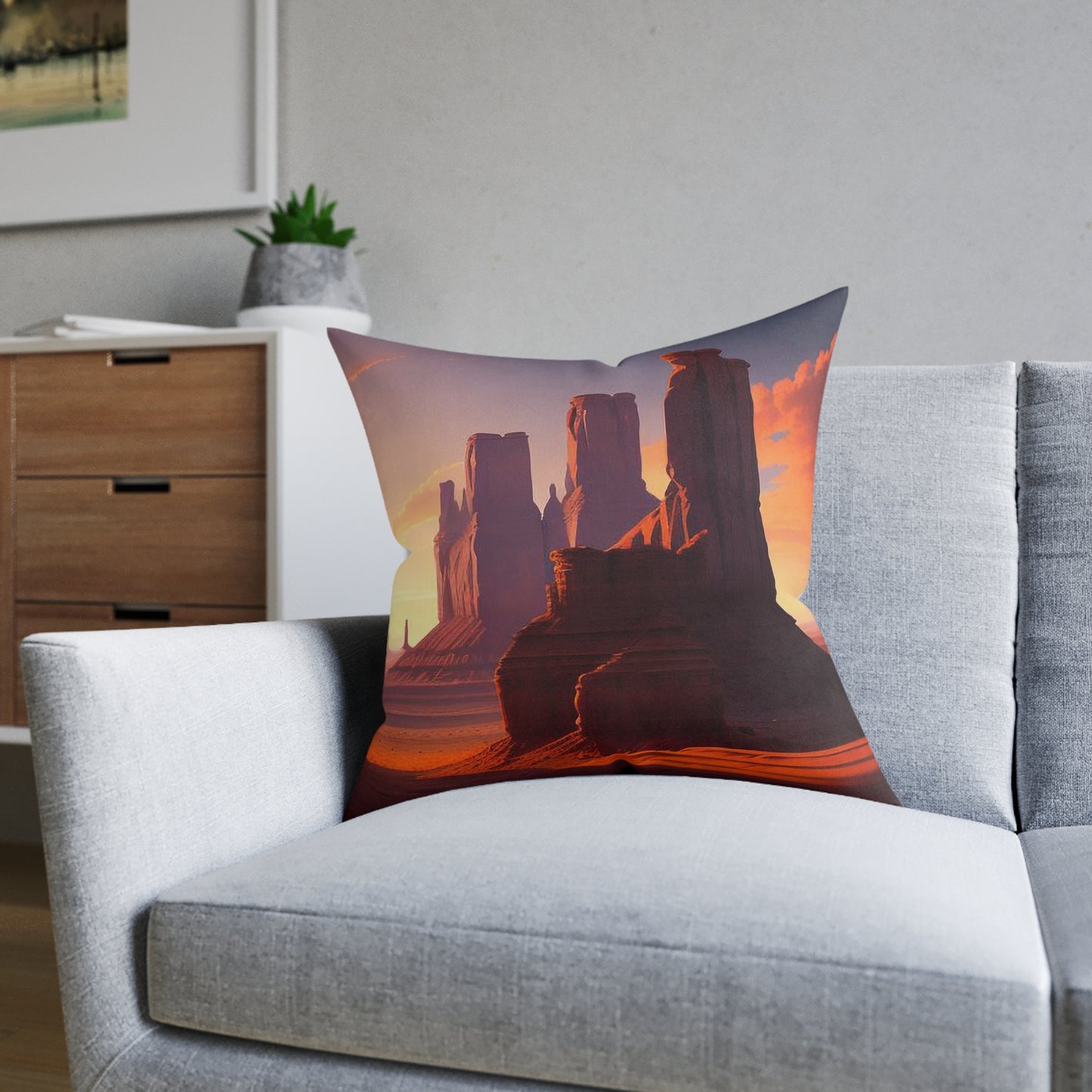 Monument Valley - Square Pillow - UK
