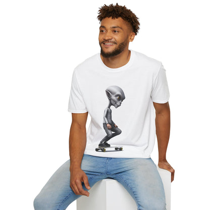 Alien Skater - Unisex Softstyle T-Shirt - UK
