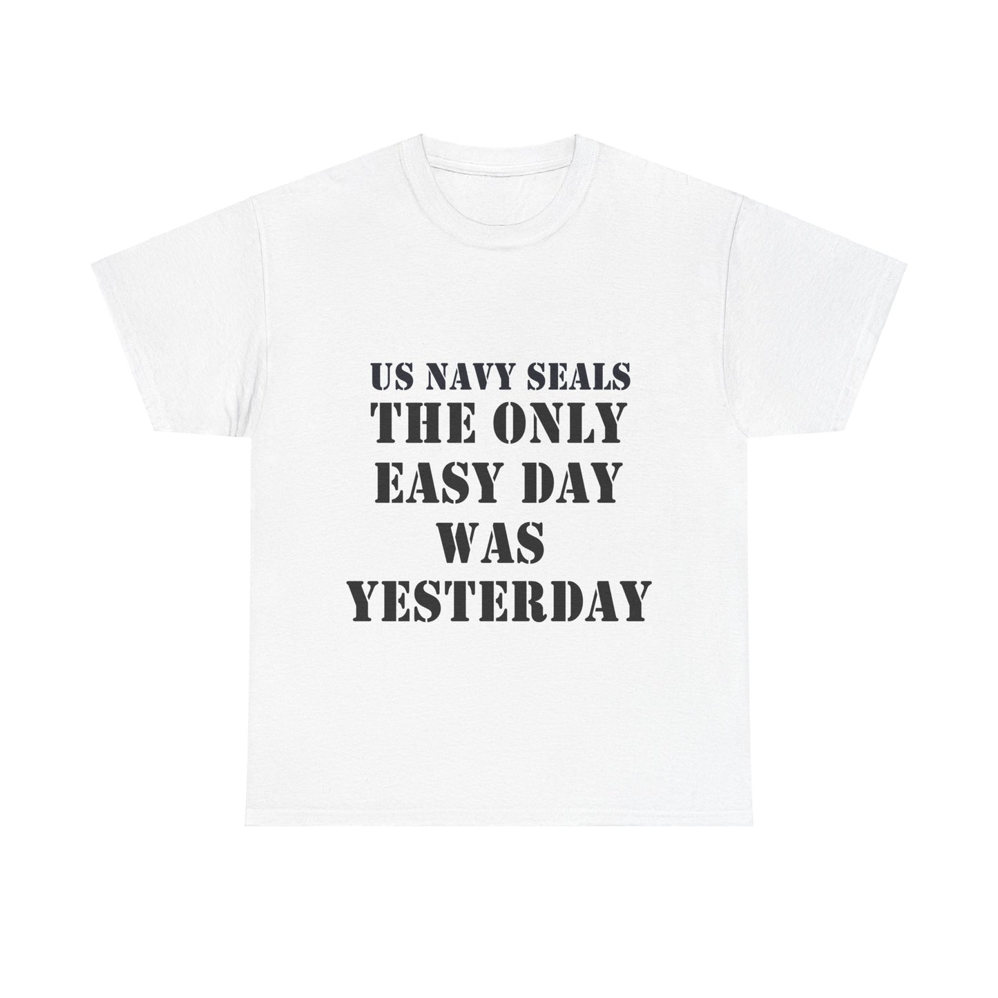 US Navy Seals Motivational Tee - Unisex Heavy Cotton Tee for Veterans and Supporters UK