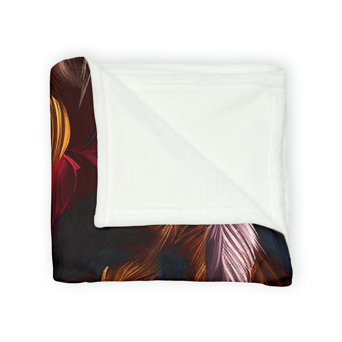Chinoiseries Feathers - Soft Polyester Blanket