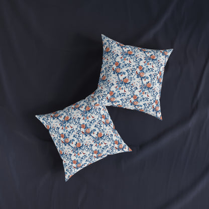 Blue Chinoiseries - Square Pillow - UK