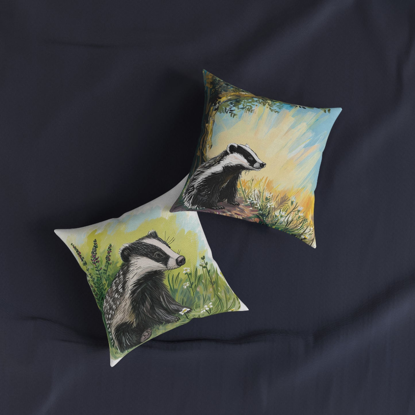 Badger 1 - Square Pillow - UK