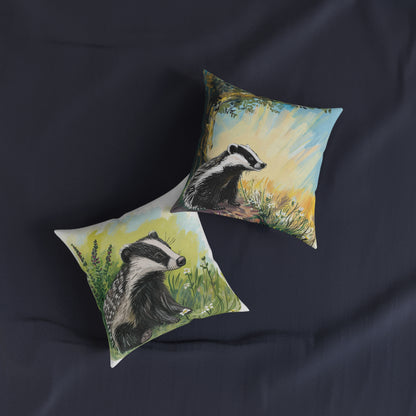 Badger 1 - Square Pillow - UK