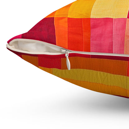 Patchwork 2 - Spun Polyester Square Pillow - USA