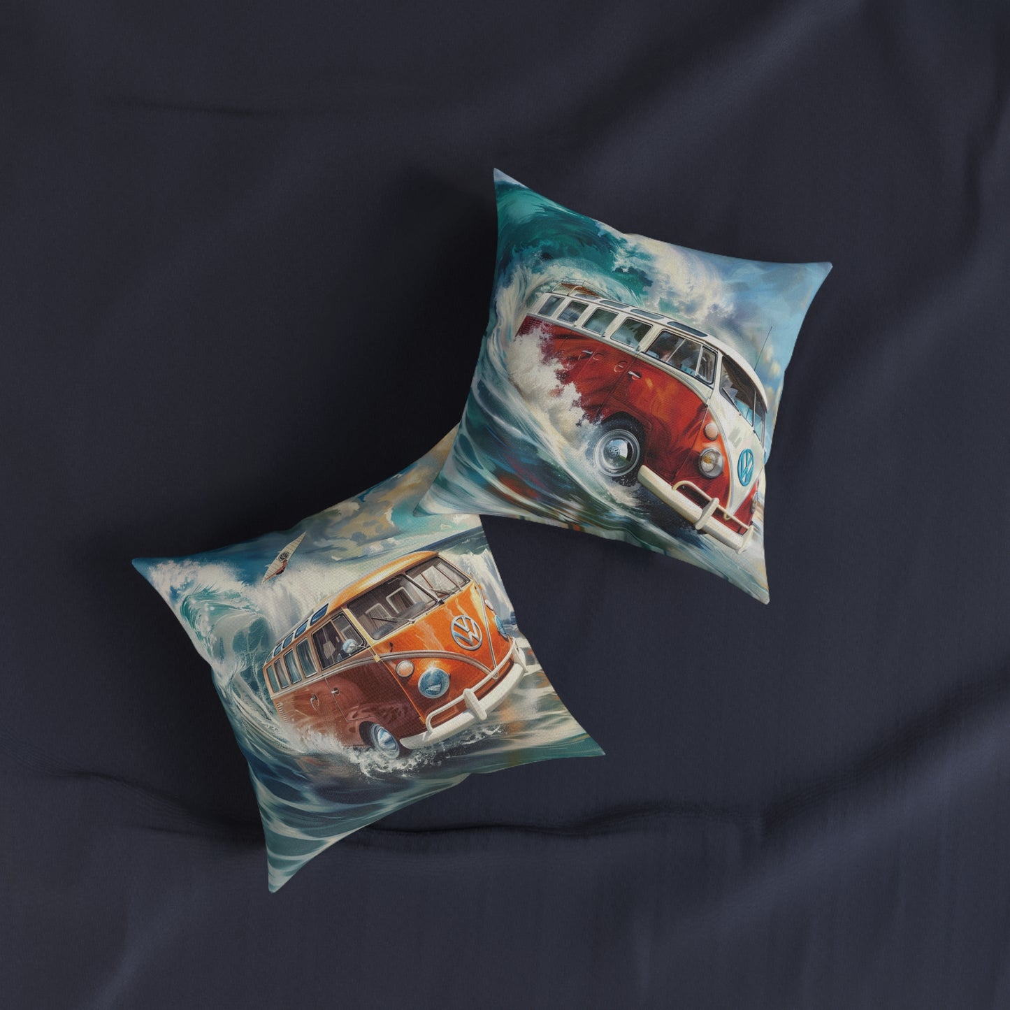 VW Surf Wagon - Square Pillow - UK
