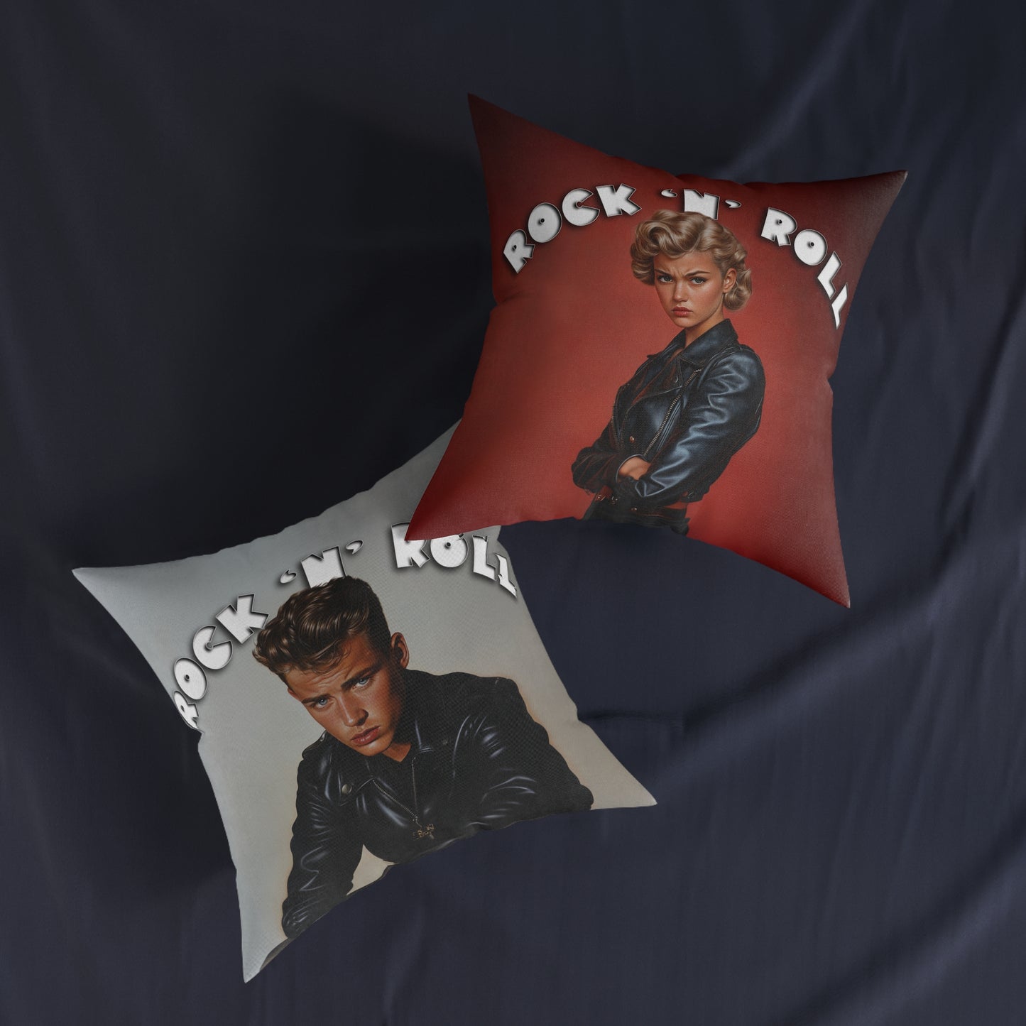 Rock n Roll - Square Pillow UK