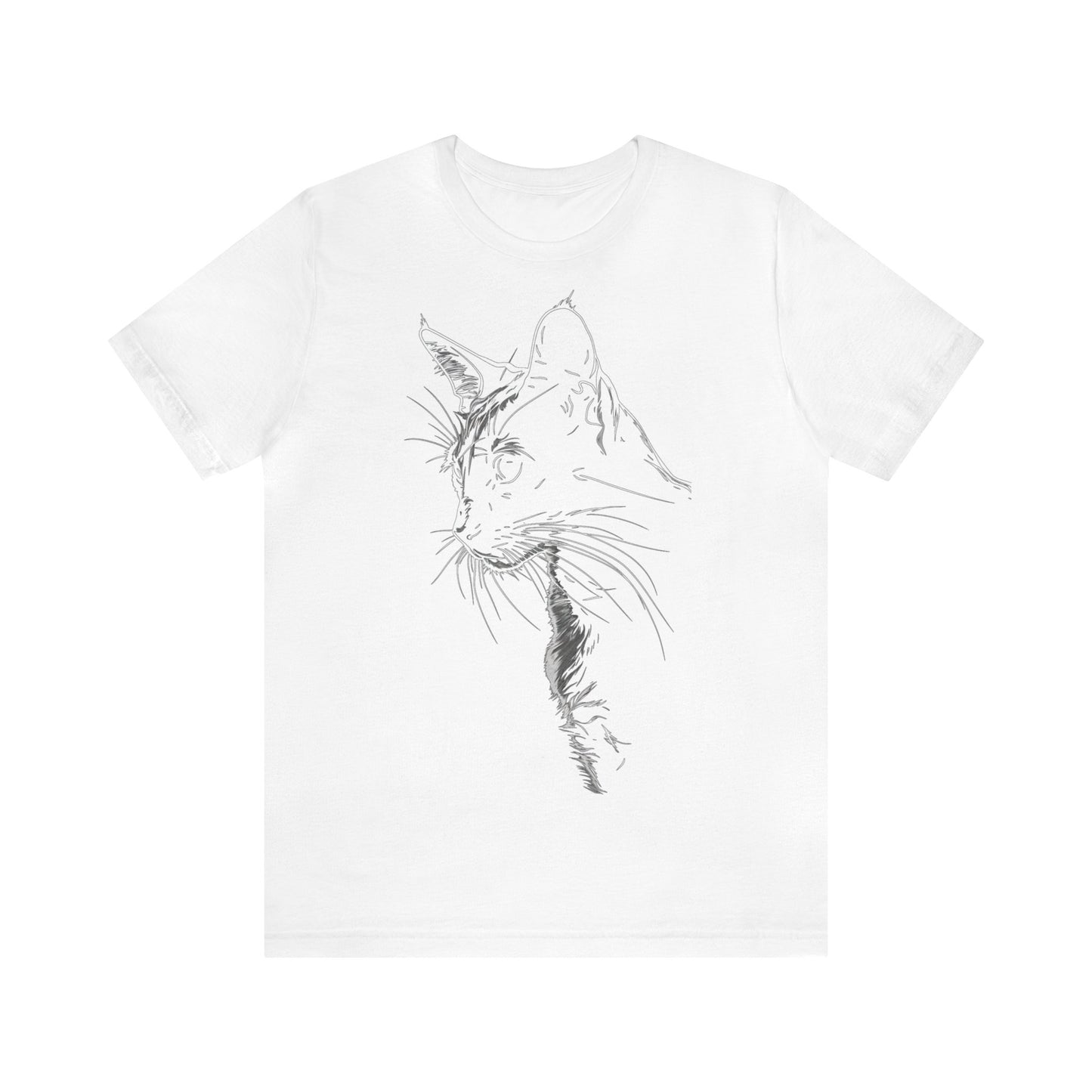 Cat Silhouette  #4 - Unisex Jersey Short Sleeve Tee