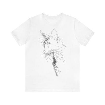 Cat Silhouette  #4 - Unisex Jersey Short Sleeve Tee