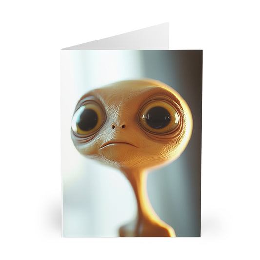 Sad Alien - Blank Card (5 Pack) UK