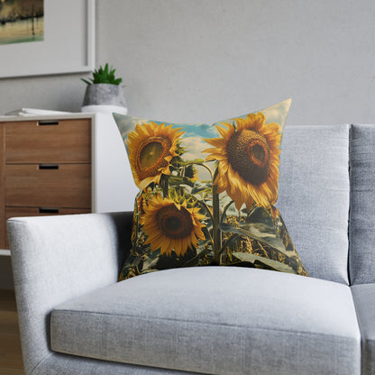 Sunflower Double - Square Pillow - UK
