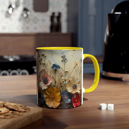 **Pressed Wild Flowers #2 - Coffee Mug 11oz  UK