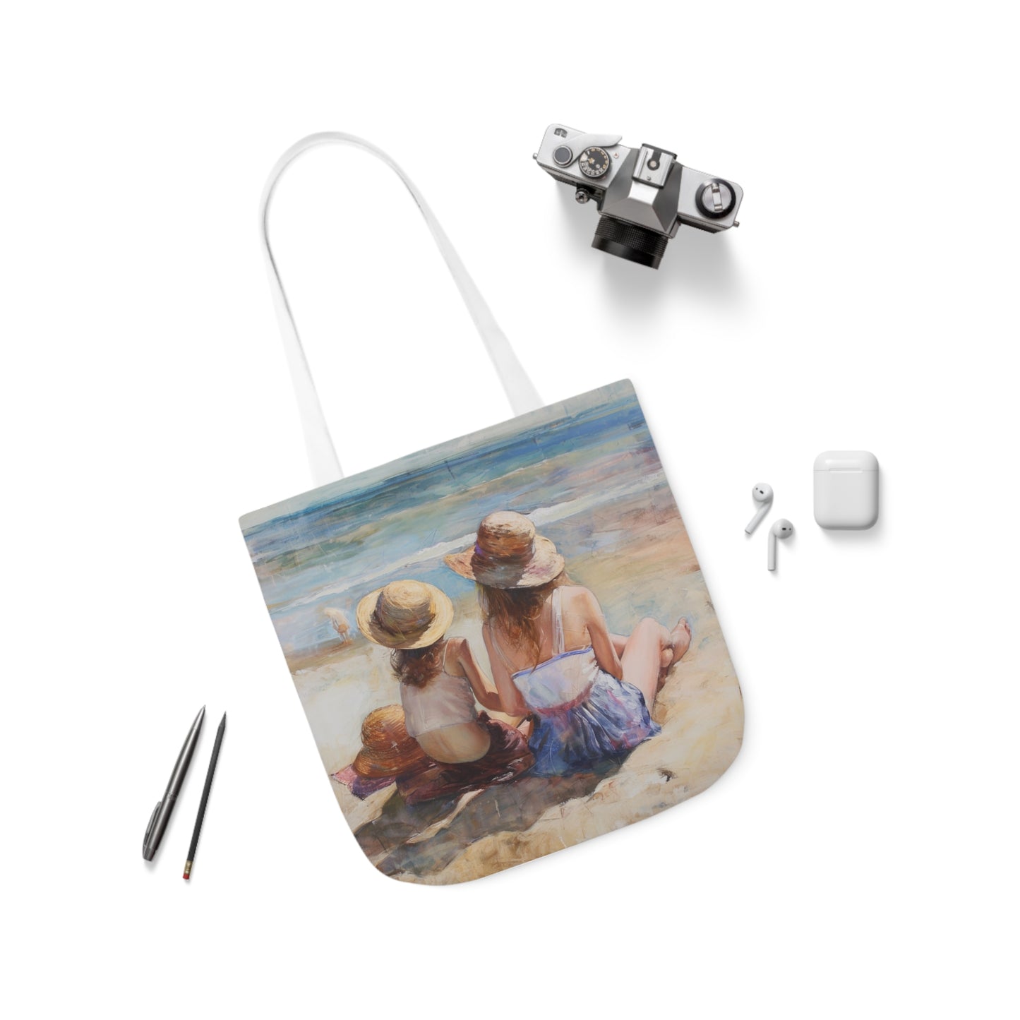 On The Beach - Polyester Canvas Tote Bag (AOP)
