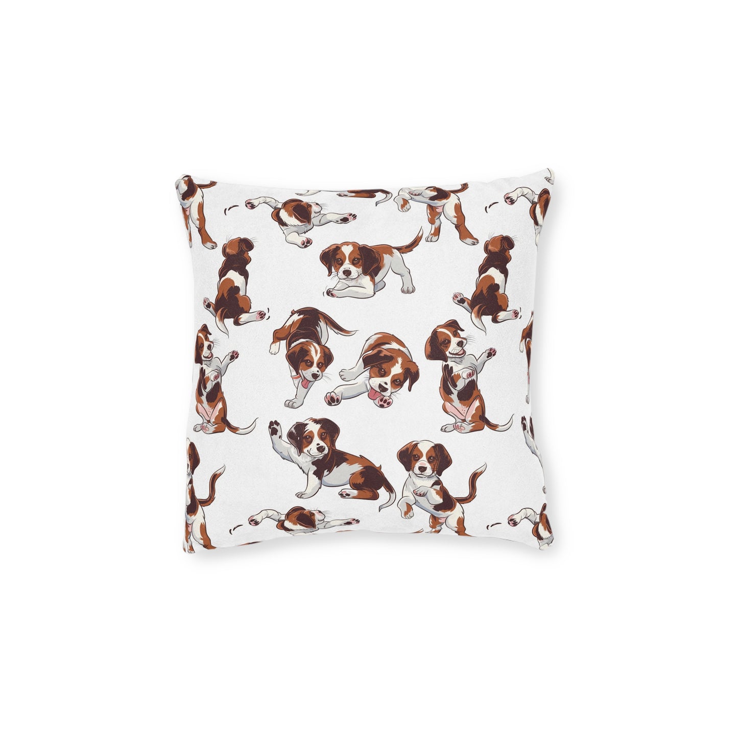 Puppy At Play - Square Pillow - UK