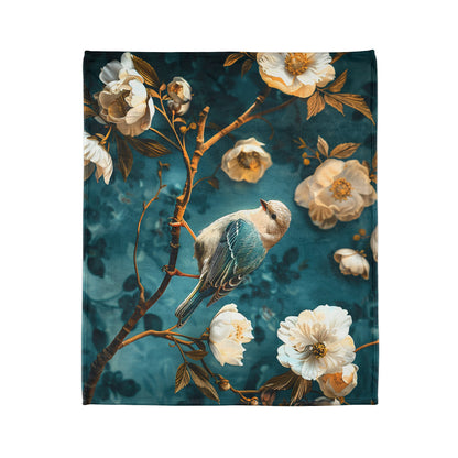 Chinoiserie #3 - Soft Polyester Blanket
