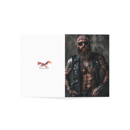 Large Hairy Biker Greeting Cards - Set of 1, 10, 30, or 50pcs for All Occasions - USA